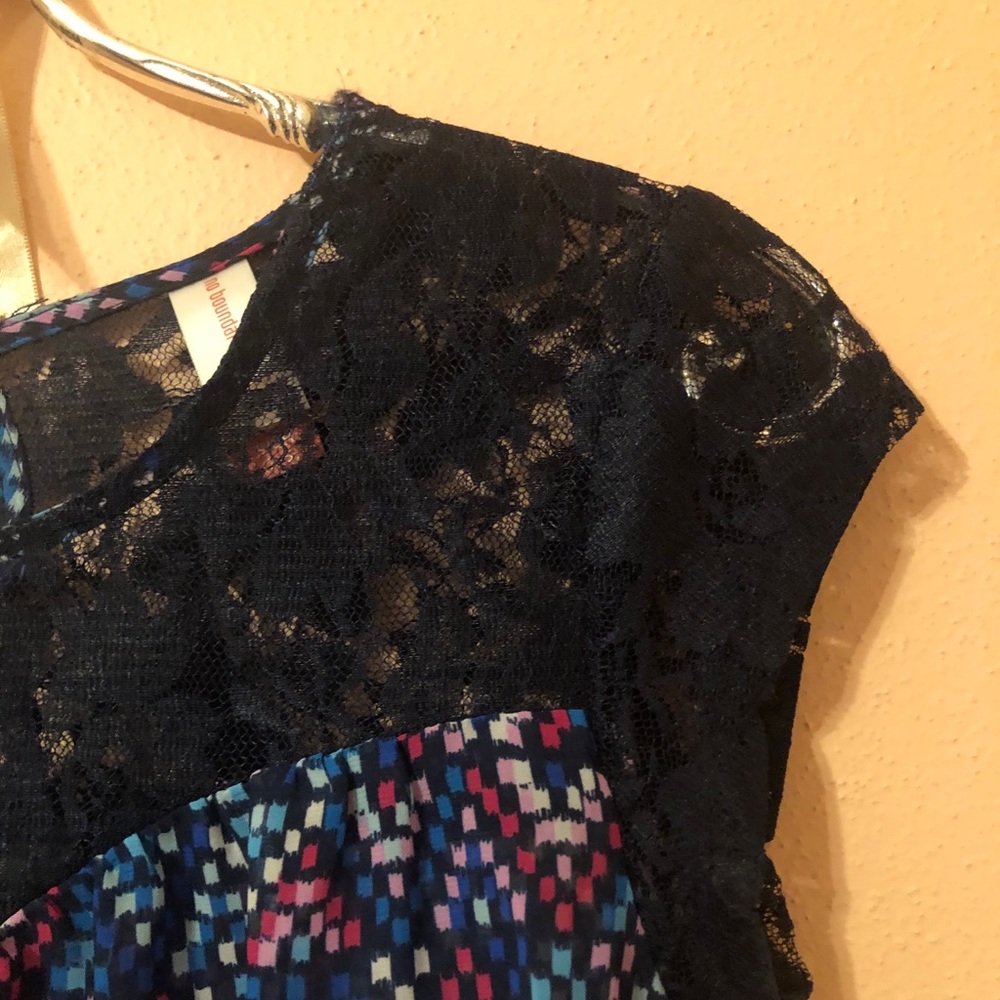 Square Pattern Multicolored Blouse